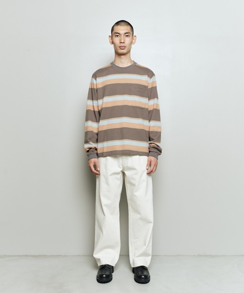 bal(バル)の「bal-STRIPE JERSEY LS TEE(Tシャツ/カットソー・メンズ・ブルー/ブラック・3/2/1)」の19枚目の写真