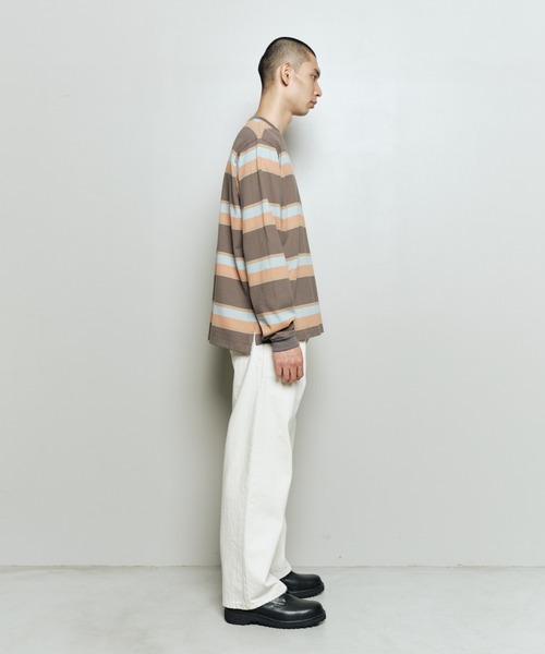 bal(バル)の「bal-STRIPE JERSEY LS TEE(Tシャツ/カットソー・メンズ・ブルー/ブラック・3/2/1)」の20枚目の写真