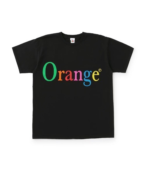 byeA.(バイエー)の「bye A/バイエー/NOT APPLE TEE ORANGE(Tシャツ/カットソー・メンズ・ブラック・L/XL)」の1枚目の写真