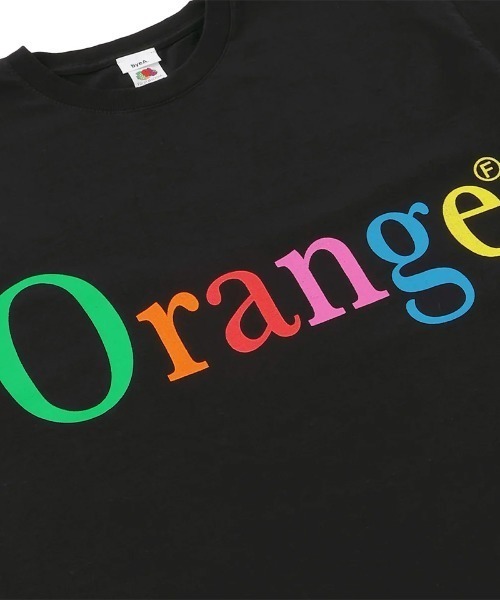 byeA.(バイエー)の「bye A/バイエー/NOT APPLE TEE ORANGE(Tシャツ/カットソー・メンズ・ブラック・L/XL)」の7枚目の写真