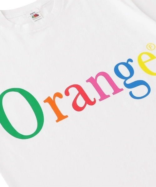 byeA.(バイエー)の「bye A/バイエー/NOT APPLE TEE ORANGE(Tシャツ/カットソー・メンズ・ブラック・L/XL)」の6枚目の写真