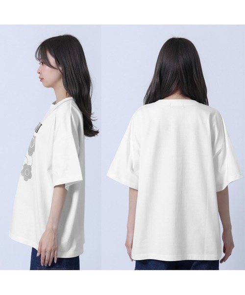 MARY QUANT(マリークワント)の「ラメデイジー Tシャツ(Tシャツ/カットソー・レディース・ブラック/ホワイト/ピンク・M)」の7枚目の写真