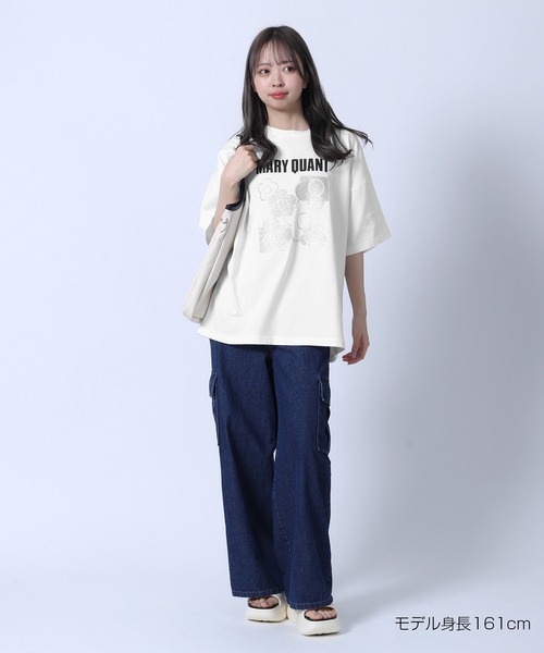 MARY QUANT(マリークワント)の「ラメデイジー Tシャツ(Tシャツ/カットソー・レディース・ブラック/ホワイト/ピンク・M)」の5枚目の写真