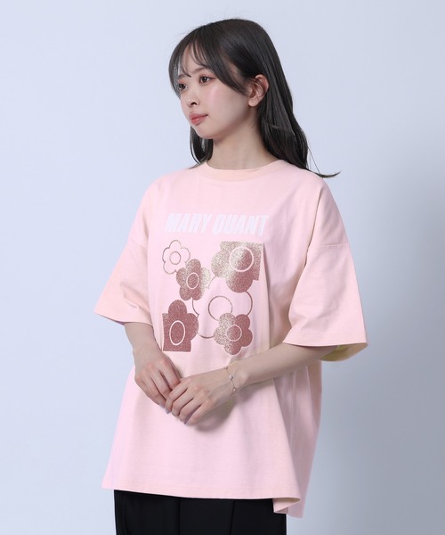 MARY QUANT(マリークワント)の「ラメデイジー Tシャツ(Tシャツ/カットソー・レディース・ブラック/ホワイト/ピンク・M)」の12枚目の写真