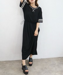 CECIL McBEE | ウエストドロストTシャツワンピース(ワンピース)