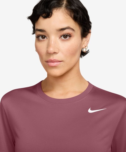 NIKE（ナイキ）の「NIKE ナイキ DF RLGD S/S Tシャツ（Tシャツ/カットソー・レディース・サックスブルー/ピンク・XL/L/M/S）」の4枚目の写真