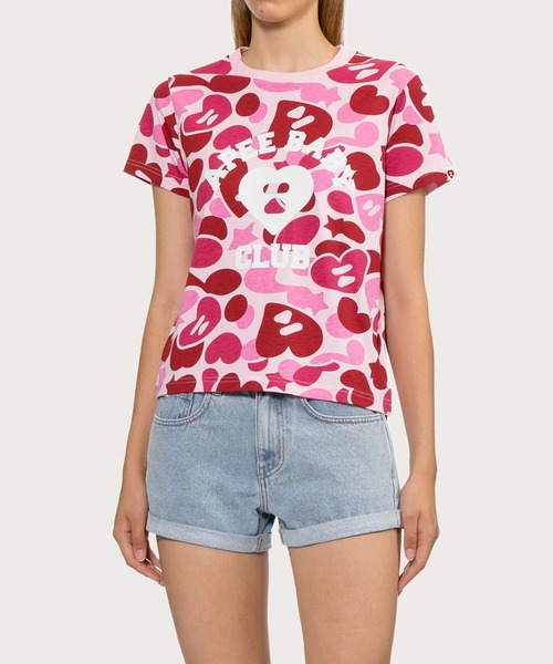 APEE BY A BATHING APE(エイピーバイアベイシングエイプ)の「CAMO PRINTED TEE(Tシャツ/カットソー・レディース・ブルー/ピンク/パープル・X-SMALL/SMALL)」の10枚目の写真