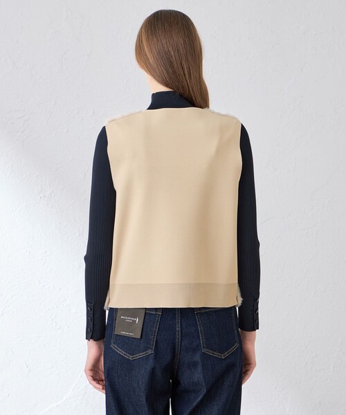 MACKINTOSH LONDON(マッキントッシュ ロンドン)の「【婦人画報10月号掲載】ファーコンビニットジレ(ベスト・レディース・チャコールグレー/ベージュ・38)」の8枚目の写真