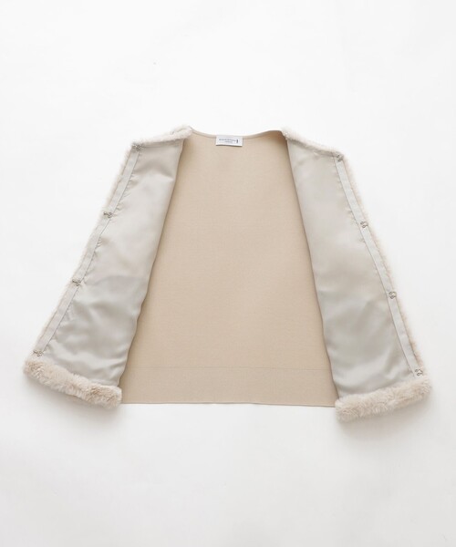 MACKINTOSH LONDON(マッキントッシュ ロンドン)の「【婦人画報10月号掲載】ファーコンビニットジレ(ベスト・レディース・チャコールグレー/ベージュ・38)」の12枚目の写真