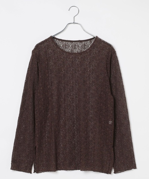 LEPSIM(レプシィム)の「シアーネップオーバー長袖プルオーバー 1044803(Tシャツ/カットソー・レディース・ブラウン・FREE)」の1枚目の写真