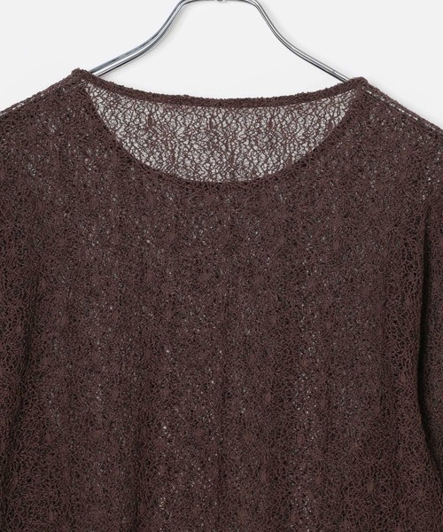 LEPSIM(レプシィム)の「シアーネップオーバー長袖プルオーバー 1044803(Tシャツ/カットソー・レディース・ブラウン・FREE)」の3枚目の写真