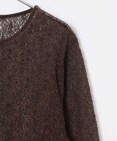 LEPSIM(レプシィム)の「シアーネップオーバー長袖プルオーバー 1044803(Tシャツ/カットソー・レディース・ブラウン・FREE)」の4枚目の写真