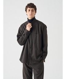 JOHN SMEDLEY（ジョンスメドレー）の「ウールツイルバンドカラーオーバーシャツ｜FB214（シャツ/ブラウス）」