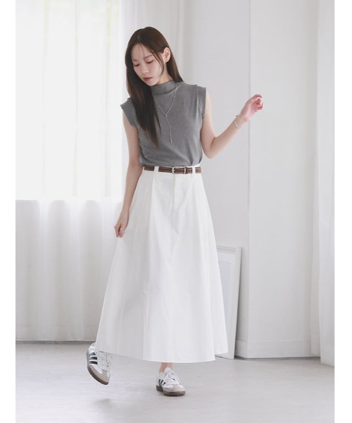 fifth(フィフス)の「モックネックフレンチスリーブTシャツ(Tシャツ/カットソー・レディース・グレー/ブラウン/ブラック・M)」の22枚目の写真