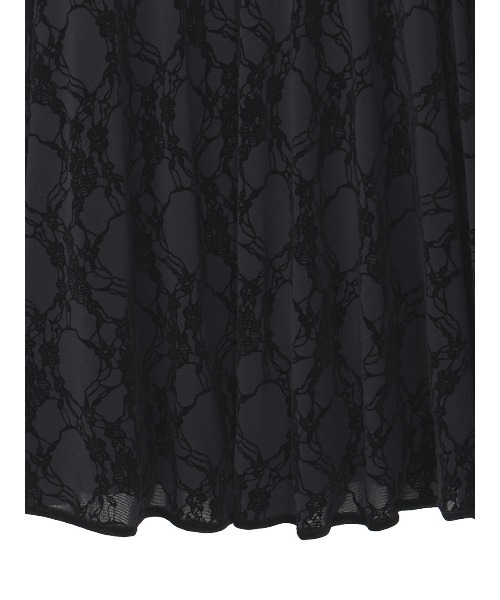Ameri(アメリ)の「SHEER FLOCKY SEMI FLARE SKIRT(スカート・レディース・ブラック/ブラウン・SMALL/MEDIUM)」の7枚目の写真