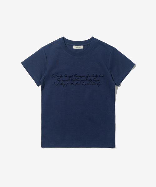 CARGOBROS FOR WOMAN（カーゴブロスフォーウィメン）の「スタシースルーロングスリーブレイヤードシークレット半袖Tシャツセット（アイボリー/ネイビー）（Tシャツ/カットソー・レディース・その他・FREE）」の4枚目の写真