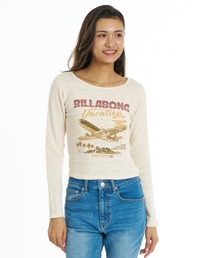 BILLABONG ウィメンズ GRAPHIC BABY FIT LS TEE ロンT 【2026年秋冬モデル】/ビラボンタイトフィット長袖ロンT