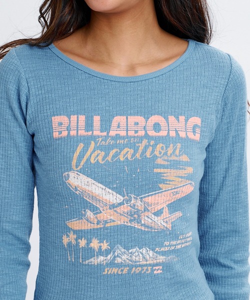 BILLABONG（ビラボン）の「BILLABONG ウィメンズ GRAPHIC BABY FIT LS TEE ロンT 【2026年秋冬モデル】/ビラボンタイトフィット長袖ロンT（Tシャツ/カットソー・レディース・ブルー系その他/アイボリー/オフホワイト・MEDIUM）」の5枚目の写真