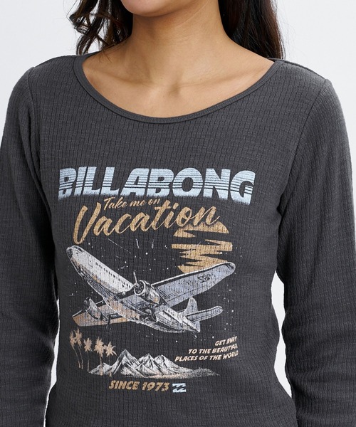 BILLABONG（ビラボン）の「BILLABONG ウィメンズ GRAPHIC BABY FIT LS TEE ロンT 【2026年秋冬モデル】/ビラボンタイトフィット長袖ロンT（Tシャツ/カットソー・レディース・ブルー系その他/アイボリー/オフホワイト・MEDIUM）」の11枚目の写真