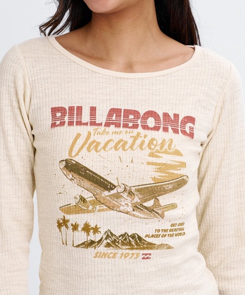 BILLABONG（ビラボン）の「BILLABONG ウィメンズ GRAPHIC BABY FIT LS TEE ロンT 【2026年秋冬モデル】/ビラボンタイトフィット長袖ロンT（Tシャツ/カットソー・レディース・ブルー系その他/アイボリー/オフホワイト・MEDIUM）」の15枚目の写真