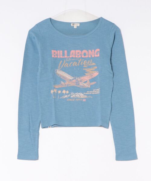 BILLABONG（ビラボン）の「BILLABONG ウィメンズ GRAPHIC BABY FIT LS TEE ロンT 【2026年秋冬モデル】/ビラボンタイトフィット長袖ロンT（Tシャツ/カットソー・レディース・ブルー系その他/アイボリー/オフホワイト・MEDIUM）」の9枚目の写真