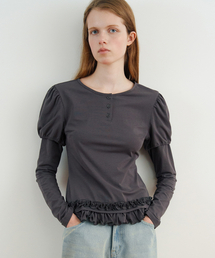 Balloon Puff Layered Sleeve (Charcoal)