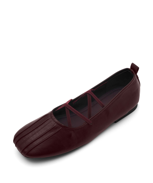 SPUR（シュプール）の「マルチストラッププリーツバレエフラットシューズ 2cm -WA9001 (4カラー)（バレエシューズ・レディース・アイボリー/ブラック/ダークパープル/シルバー・22.5cm/25cm/24.5cm/24cm/23.5cm/23cm）」の22枚目の写真