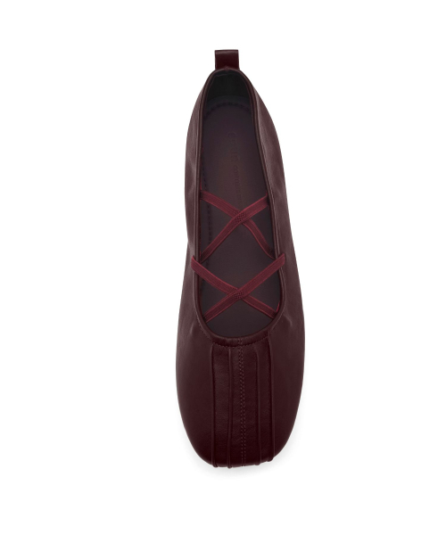 SPUR（シュプール）の「マルチストラッププリーツバレエフラットシューズ 2cm -WA9001 (4カラー)（バレエシューズ・レディース・アイボリー/ブラック/ダークパープル/シルバー・22.5cm/25cm/24.5cm/24cm/23.5cm/23cm）」の14枚目の写真