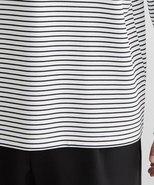 THE SHOP TK (ザ ショップ ティーケー )の「【洗濯機OK】リップルボーダー長袖Tシャツ(Tシャツ/カットソー・メンズ・ブラック系2/ホワイト系5・02/03)」の13枚目の写真