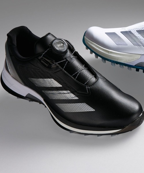 SOLUNIA(ソルニア)の「【adidas】アディゼロゼットジーローボア(スニーカー・メンズ・ブラック/ホワイト・25/24.5/27.5/27/26.5/26/25.5)」の1枚目の写真