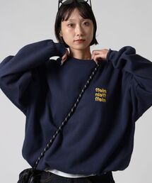 FFEIN（フェイン）の「【FFEIN(フェイン)】ヘビーウエイト3段ロゴ刺繍ドローコードスウェット   ショートスウェット ドロー コード 裏起毛 ロゴ刺繍 レディース（スウェット）」