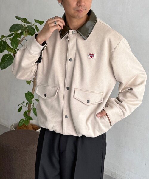 CPCM(シーピーシーエム)の「フェイクスエードバルーンブルゾン(ブルゾン・レディース・ブラウン/アイボリー・LARGE/MEDIUM)」の2枚目の写真