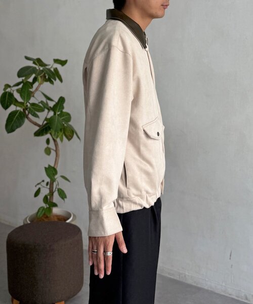 CPCM(シーピーシーエム)の「フェイクスエードバルーンブルゾン(ブルゾン・レディース・ブラウン/アイボリー・LARGE/MEDIUM)」の7枚目の写真