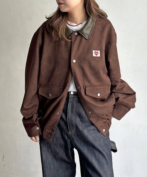 CPCM(シーピーシーエム)の「フェイクスエードバルーンブルゾン(ブルゾン・レディース・ブラウン/アイボリー・LARGE/MEDIUM)」の13枚目の写真