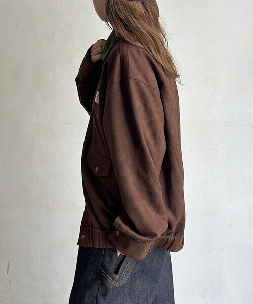 CPCM(シーピーシーエム)の「フェイクスエードバルーンブルゾン(ブルゾン・レディース・ブラウン/アイボリー・LARGE/MEDIUM)」の14枚目の写真