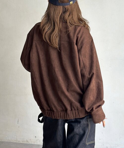 CPCM(シーピーシーエム)の「フェイクスエードバルーンブルゾン(ブルゾン・レディース・ブラウン/アイボリー・LARGE/MEDIUM)」の15枚目の写真