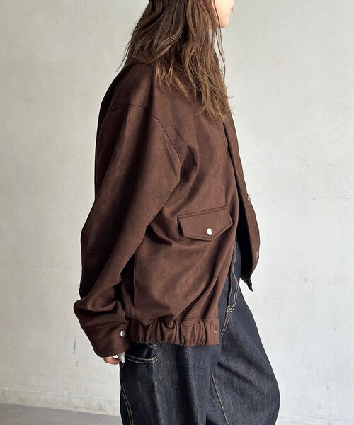 CPCM(シーピーシーエム)の「フェイクスエードバルーンブルゾン(ブルゾン・レディース・ブラウン/アイボリー・LARGE/MEDIUM)」の16枚目の写真