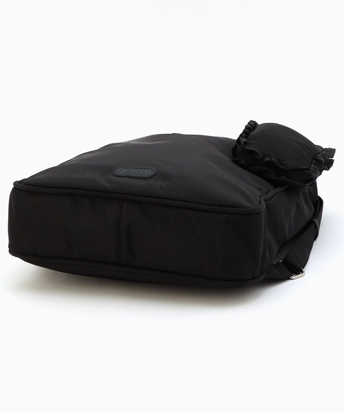 FREAK'S STORE（フリークスストア）の「OUTDOOR PRODUCTS/アウトドアプロダクツ 【ポーチ付き】3WAY トートバッグ/ナップサック/リュック/ショルダーバッグ（ショルダーバッグ・レディース・ベージュ/ブラック・ONE SIZE）」の19枚目の写真