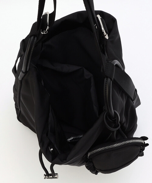 FREAK'S STORE（フリークスストア）の「OUTDOOR PRODUCTS/アウトドアプロダクツ 【ポーチ付き】3WAY トートバッグ/ナップサック/リュック/ショルダーバッグ（ショルダーバッグ・レディース・ベージュ/ブラック・ONE SIZE）」の22枚目の写真
