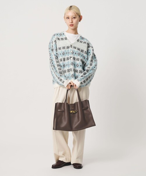 VIOLAd'ORO(ヴィオラドーロ)の「<VIOLAd’ORO>TRERO レザー トートバッグ L(トートバッグ・レディース・ブラック/ダークブラウン・FREE)」の5枚目の写真