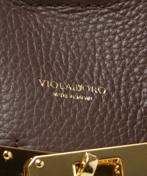 VIOLAd'ORO(ヴィオラドーロ)の「<VIOLAd’ORO>TRERO レザー トートバッグ L(トートバッグ・レディース・ブラック/ダークブラウン・FREE)」の13枚目の写真