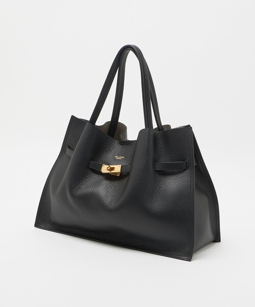 VIOLAd'ORO(ヴィオラドーロ)の「<VIOLAd’ORO>TRERO レザー トートバッグ L(トートバッグ・レディース・ブラック/ダークブラウン・FREE)」の15枚目の写真