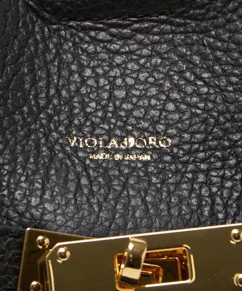 VIOLAd'ORO(ヴィオラドーロ)の「<VIOLAd’ORO>TRERO レザー トートバッグ L(トートバッグ・レディース・ブラック/ダークブラウン・FREE)」の18枚目の写真