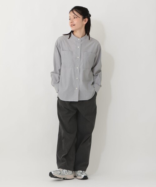 Afternoon Tea(アフタヌーンティー)の「コーデュロイタックパンツ(その他パンツ・レディース・アイボリー/ブラウン・MEDIUM)」の8枚目の写真
