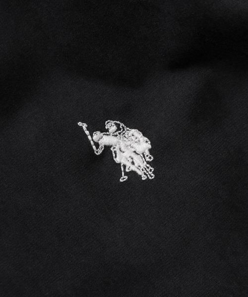U.S. POLO ASSN.(ユーエスポロアッスン)の「【80】【U.S. POLO ASSN./ユーエスポロアッスン】 MA-1 中綿 リブブルゾン/ジャケット/オーバーサイズ/ワンポイント/ピーチ起毛/刺繍/ミリタリー/ユニセックス/レディース/メンズ(ブルゾン・メンズ・カーキ/ブルー/ライトブラウン/ブラック・M/L)」の14枚目の写真