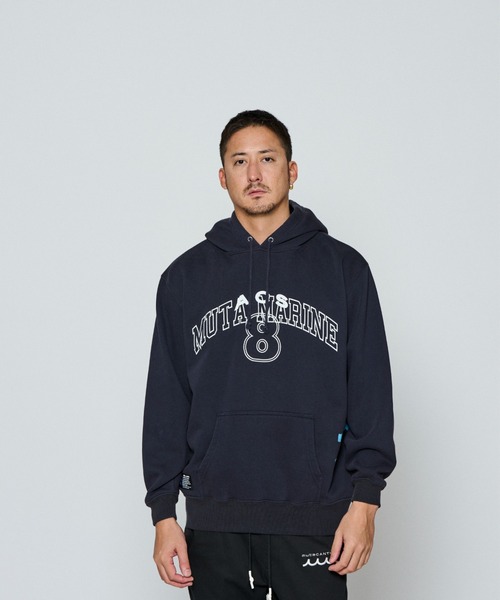 ACANTHUS(アカンサス)の「ACANTHUSxmuta:Test Print Hooded Sweatshirt(パーカー・メンズ・グレー/ネイビー/ブラック・L)」の3枚目の写真
