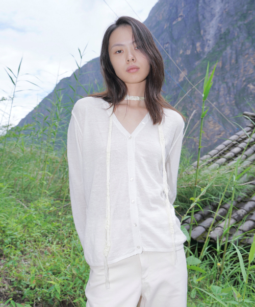 NUUANU(ヌアヌ)の「Chu カーディガン_アイボリー(カーディガン/ボレロ・レディース・その他・OS)」の1枚目の写真