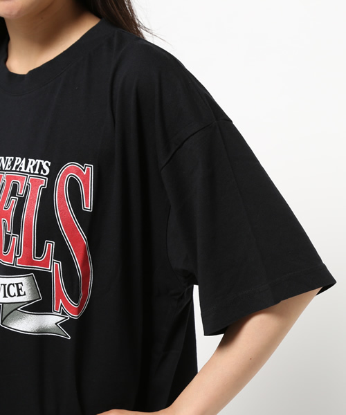 MOUSSY（マウジー）の「WHEELS TSJ（Tシャツ/カットソー・レディース・ブラック/ホワイト/レッド・FREE）」の8枚目の写真