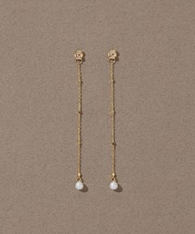 JUPITER（ジュピター）の「【K10】淡水パールピアスキャッチ/5cm<動画あり>（ピアス（両耳用））」