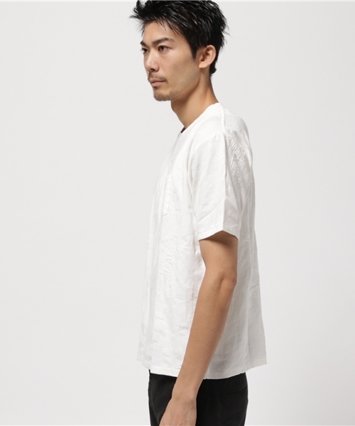 HYSTERIC GLAMOUR（ヒステリックグラマー）の「WOODLAND GUITAR総柄ジャカード T-SH（Tシャツ/カットソー・メンズ・ホワイト系その他/グリーン系カモフラージュ/ネイビー・SMALL/MEDIUM/LARGE）」の12枚目の写真